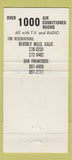 Matchbook Cover - Hotel Sahara Las Vegas NV casino WEAR 30 Strike