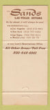 Matchbook Cover - Sands Hotel Casino Las Vegas NV 30 Strike