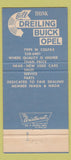 Matchbook Cover - Dreiling Buick Denver Colorado Colfax Opel 30 Strike