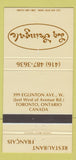 Matchbook Cover - La Sringale French Restaurant Toronto ON 30 Strike