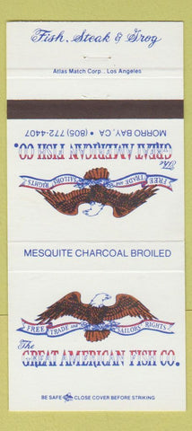 Matchbook Cover - Great American Fish Company Morro Bay CA 30 Strike