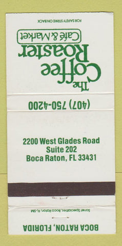 Matchbook Cover - Coffee Roaster Cafe Market Boca Raton FL 30 Strike
