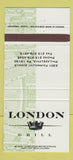 Matchbook Cover - London Grill Philadelphia PA 30 Strike