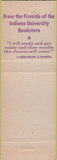 Matchbook Cover - Indiana University Bookstore