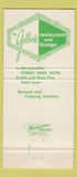 Matchbook Cover - The Gallerie Restaurant St Louis MO 30 Strike