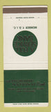 Matchbook Cover - Cheshire National Bank Keene Winchester Hinsdale NH 30 Strike