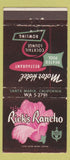 Matchbook Cover - Rick's Rancho Santa Maria CA 30 Strike