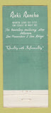 Matchbook Cover - Rick's Rancho Santa Maria CA 30 Strike