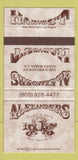 Matchbook Cover - Alexanders Harvester Santa Maria CA 30 Strike