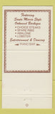 Matchbook Cover - Shaw's Restaurant Santa Maria CA 30 Strike