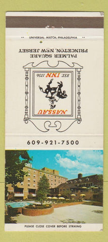 Matchbook Cover - Nassau Inn Princeton NJ 30 Strike