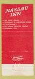 Matchbook Cover - Nassau Inn Princeton NJ 30 Strike