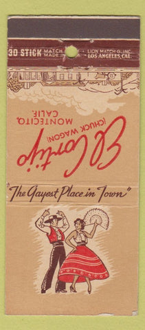 Matchbook Cover - El Cortijo Montecito CA girlie 30 Stick