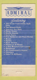 Matchbook Cover - Admiral Motel Wildwood Crest NJ WORN 30 Strike