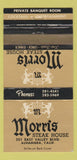 Matchbook Cover - Morris Steak House Alhambra CA WEAR 30 Strike