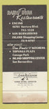 Matchbook Cover - Don Paul's Rams Horn Encino CA Football WORN 30 Strike
