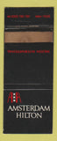 Matchbook Cover - Amsterdam Hilton WORN 30 Strike