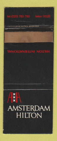 Matchbook Cover - Amsterdam Hilton WORN 30 Strike