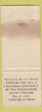 Matchbook Cover - Amsterdam Hilton WORN 30 Strike