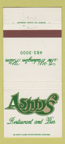 Matchbook Cover - Ashby's Restaurant Washington Hilton DC? 30 Strike