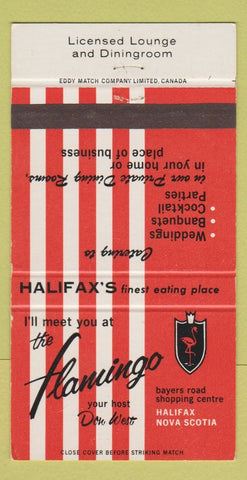Matchbook Cover - The Flamingo Halifax NS WEAR 30 Strike