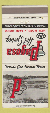 Matchbook Cover - Pagosa Hot Springs Colorado 30 Strike