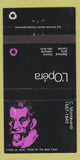Matchbook Cover - L'Opera Montreal? QC C Monteverdi WEAR 30 Strike