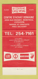 Matchbook Cover - Restaurant Kenny Wong Montreal QC 30 Strike