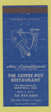 Matchbook Cover - The Coffee Pot Restaurant Montreal QC 30 Strike
