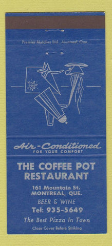 Matchbook Cover - The Coffee Pot Restaurant Montreal QC 30 Strike