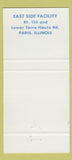 Matchbook Cover - Citizens National Bank Paris IL Eiffel Tower 30 Strike