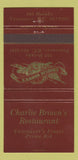 Matchbook Cover - Charlie Brown's Restaurant Vancouver BC 30 Strike