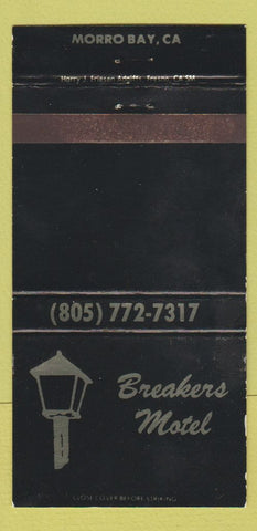 Matchbook Cover - Breakers Motel Morro Bay CA WEAR 30 Strike