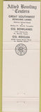 Matchbook Cover - Southwest Bowling Dalls Fort Worth TX