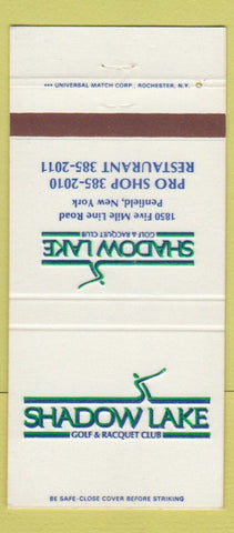 Matchbook Cover - Shadow Lake Golf Racquet Club Penfield NY 30 Strike