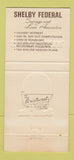Matchbook Cover - Shelby Federal Savings Loan Indianapolis IN 30 Strike