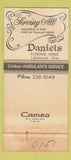Matchbook Cover - Daniels Funeral Home Lakewood OH 30 Strike
