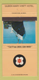 Matchbook Cover - Queen Mary Hyatt Hotel Long Beach CA 30 Strike