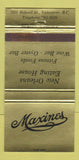 Matchbook Cover - Maxines Restaurant Vancouver BC 30 Strike