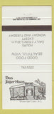 Matchbook Cover - Das Jager Haus Shawnigan Lake BC 30 Strike