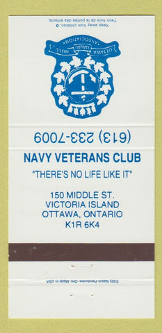 Matchbook Cover - Navy Veterans Club Ottawa ON 30 Strike