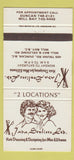 Matchbook Cover - Jada Stylists Hair Duncan Mill Bay BC 30 Strike