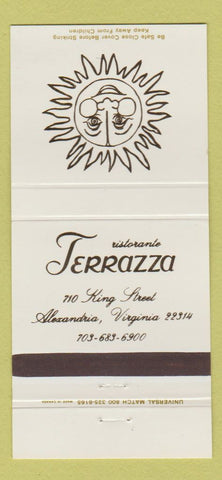 Matchbook Cover - Ristorante Terrazza Alexandria VA 30 Strike