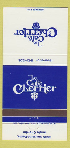 Matchbook Cover - Le Cafe Cherrier QC 30 Strike