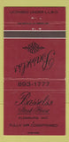 Matchbook Cover - Bassels' Steak House Kleinburg ON WEAR 30 Strike