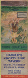Matchbook Cover - Harold's Knotty Pine Tavern St Paul MN POOR
