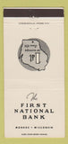 Matchbook Cover - First National Bank Monroe WI 30 Strike