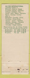 Matchbook Cover - Hilton Hotels Rotterdam 30 Strike