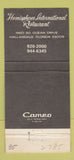 Matchbook Cover - Hemispheres International Restaurant Hallandale FL 30 Strike