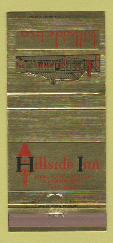 Matchbook Cover - Hillside Inn Plymouth MI 30 Strike